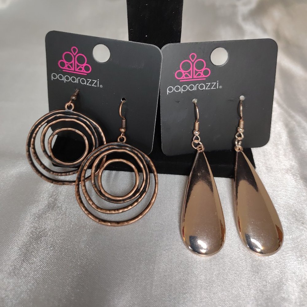 Paparazzi  Set of 2 Copper Earrings